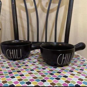 Rae Dunn Black Chili Bowls